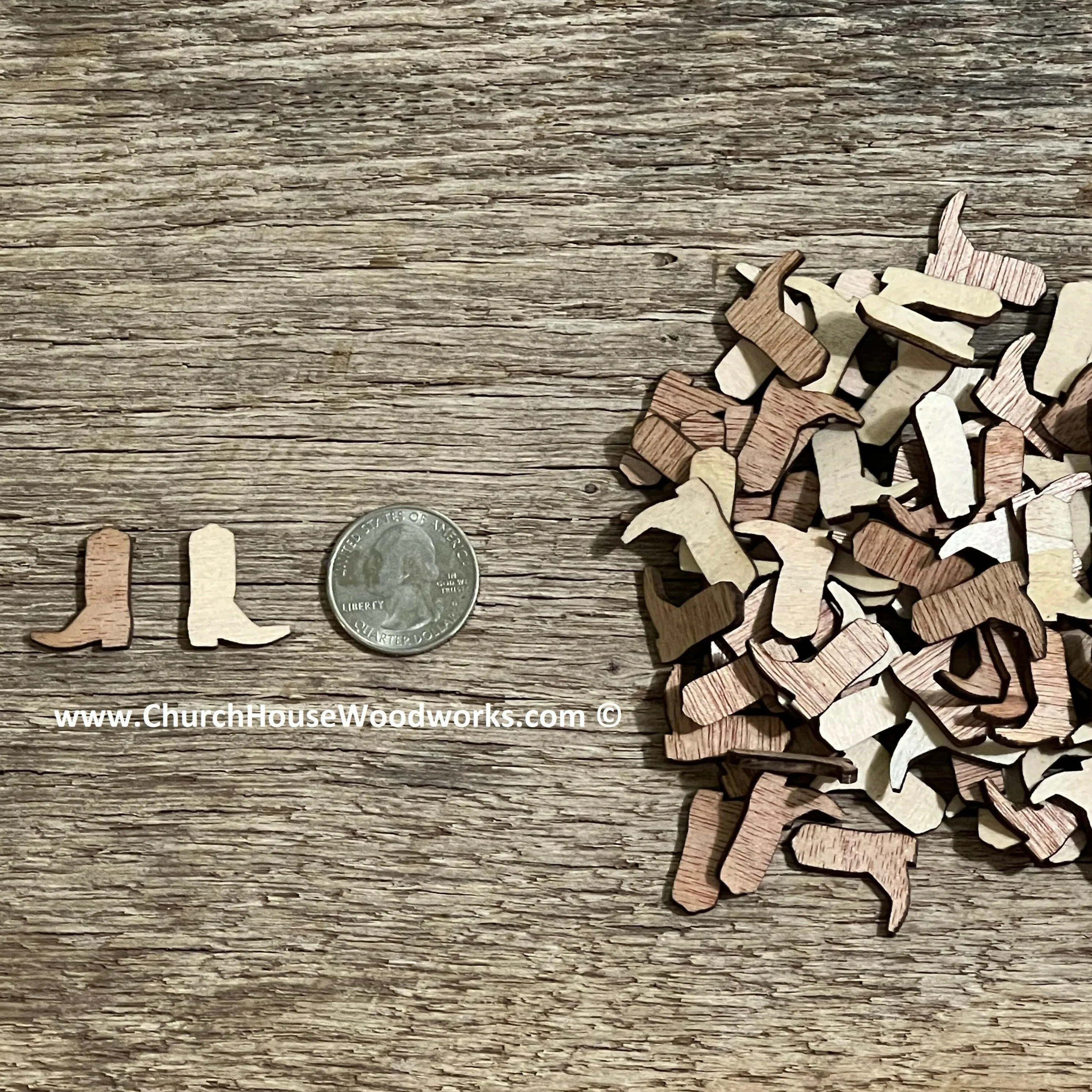 100 SOLID Wooden Cowboy Boots 3/4 inch