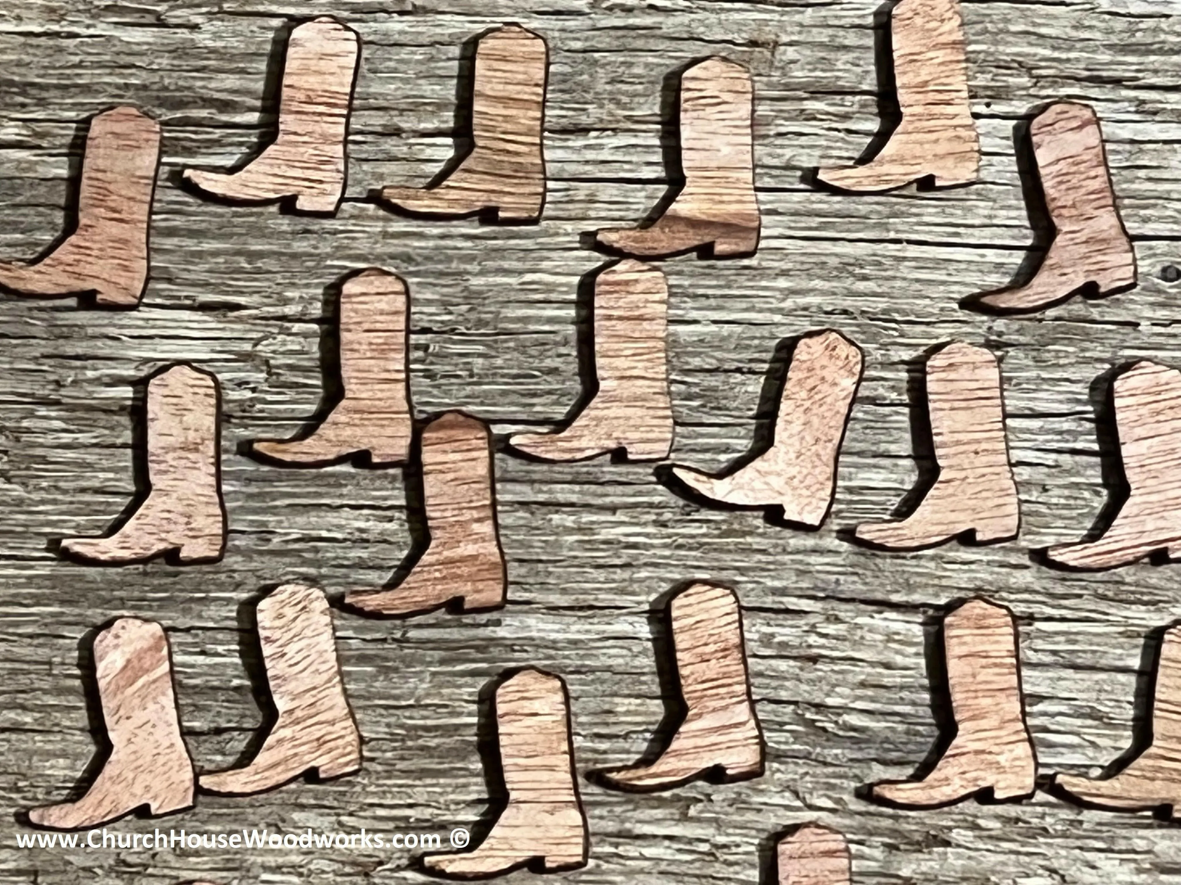 100 SOLID Wooden Cowboy Boots 3/4 inch