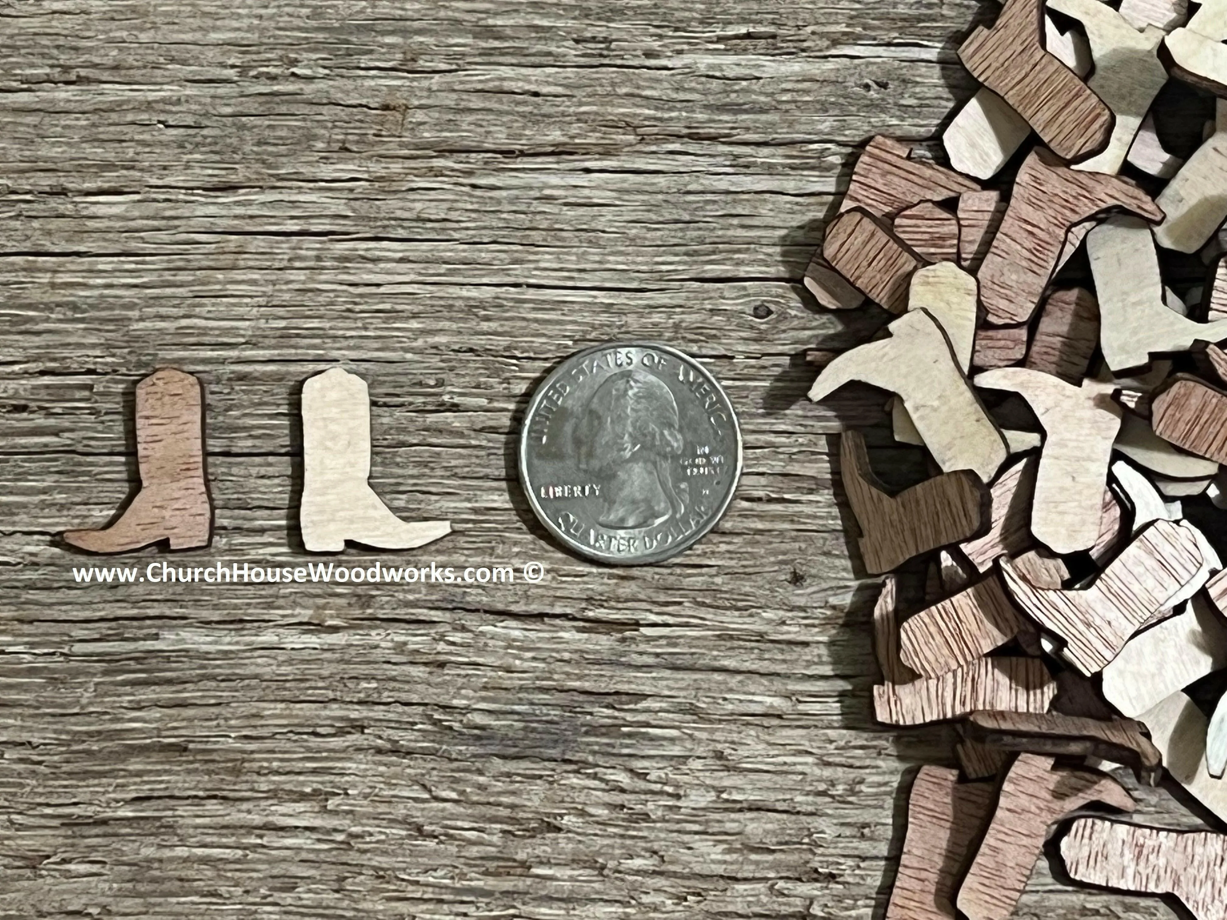 100 SOLID Wooden Cowboy Boots 3/4 inch