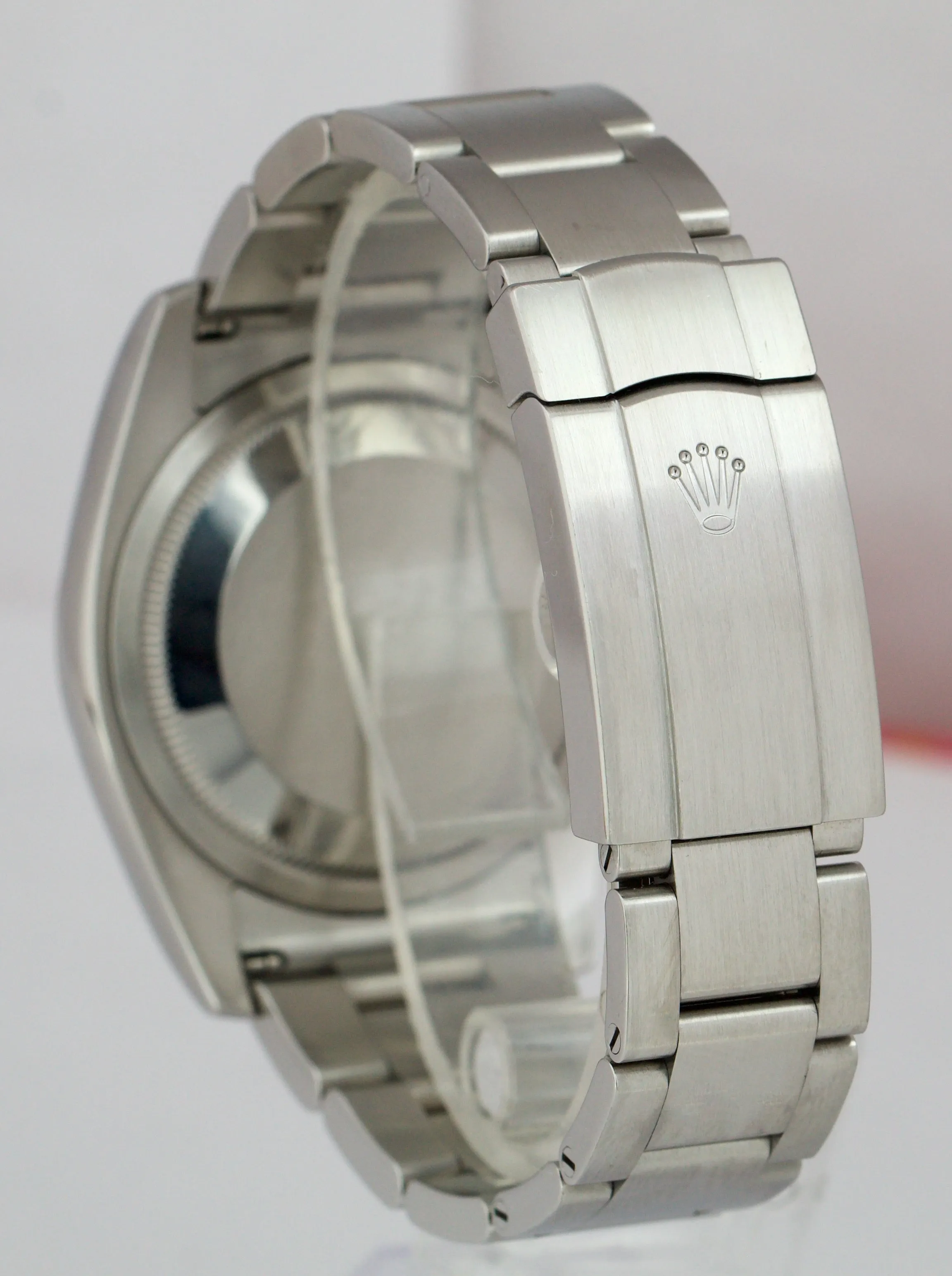 2018 Rolex Oyster Perpetual 36mm Rhodium Stick Stainless Steel Watch 116000 BP