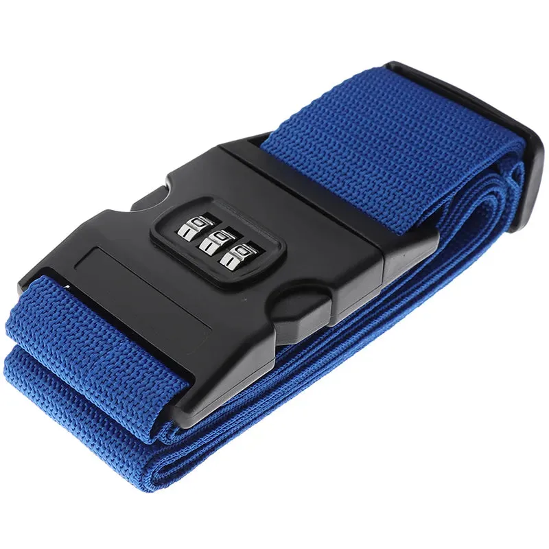 2M Rainbow Password Lock Packing Luggage Bag With Luggage Strap 3 Digits Password Lock Buckle Strap Baggage Belts