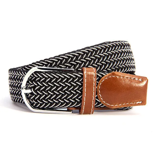 31 Colors Men Women's Canvas Plain Webbing Metal Buckle Woven Stretch Waist Belt