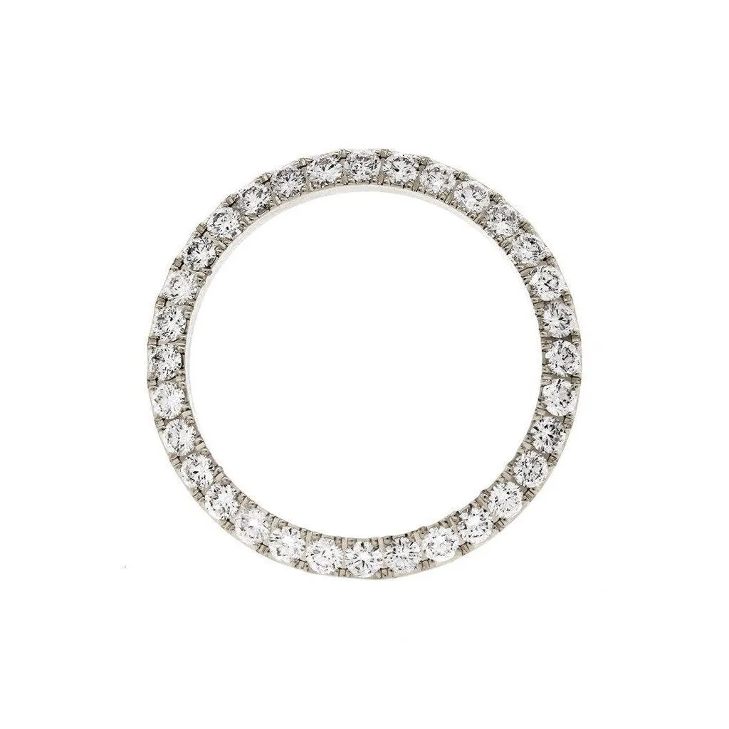 4.75 Carats Custom Mined Diamond Bezel To Fit Rolex Datejust 36 Mm Watch Ss