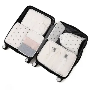 6 Set Packing Cubes/Suitcases- White