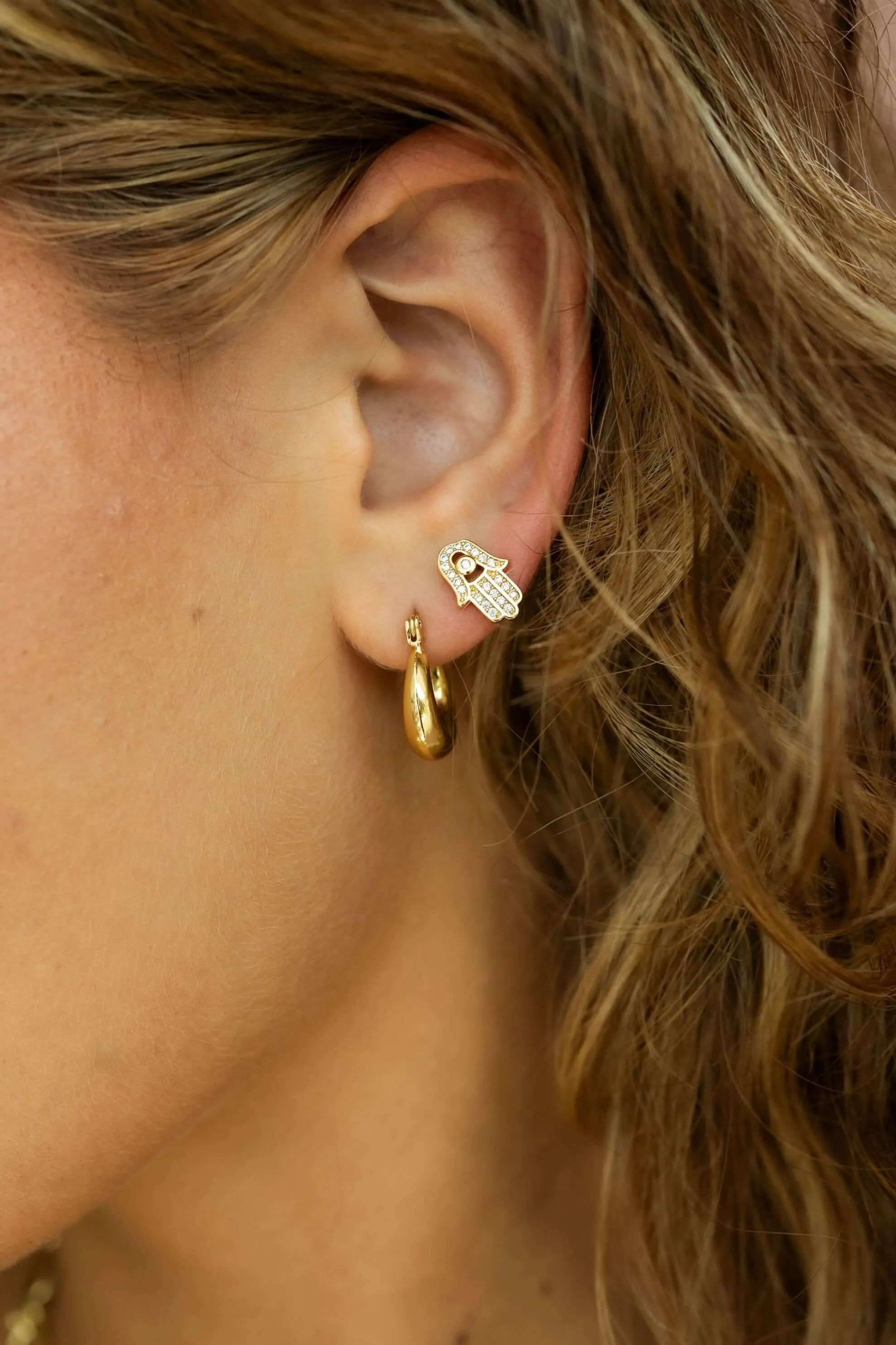 Anahita Hamsa Earring