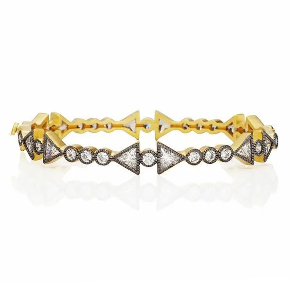 Arrow Stone Hinge Bangle