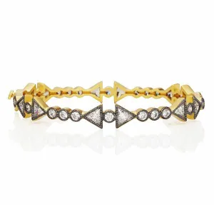 Arrow Stone Hinge Bangle