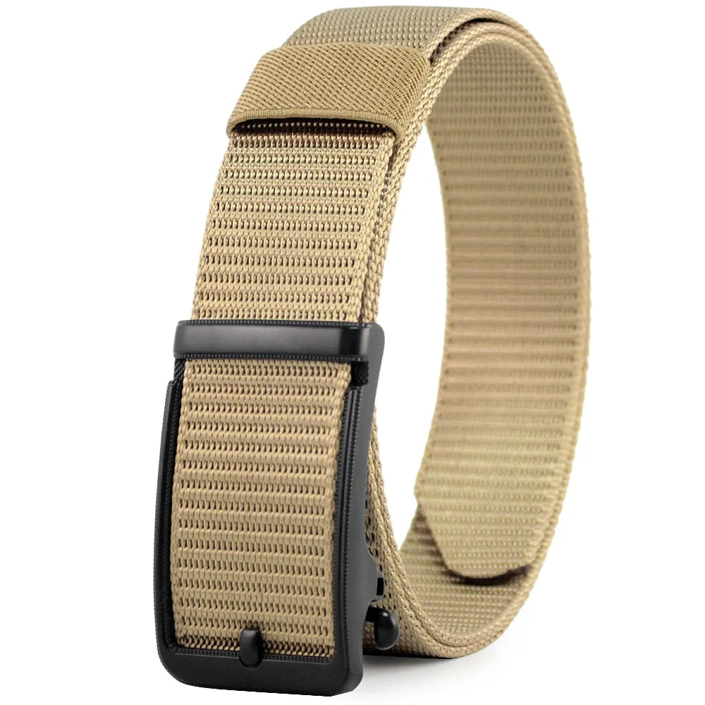 Automatic Buckle 1200D Canvas Cowboy Belt