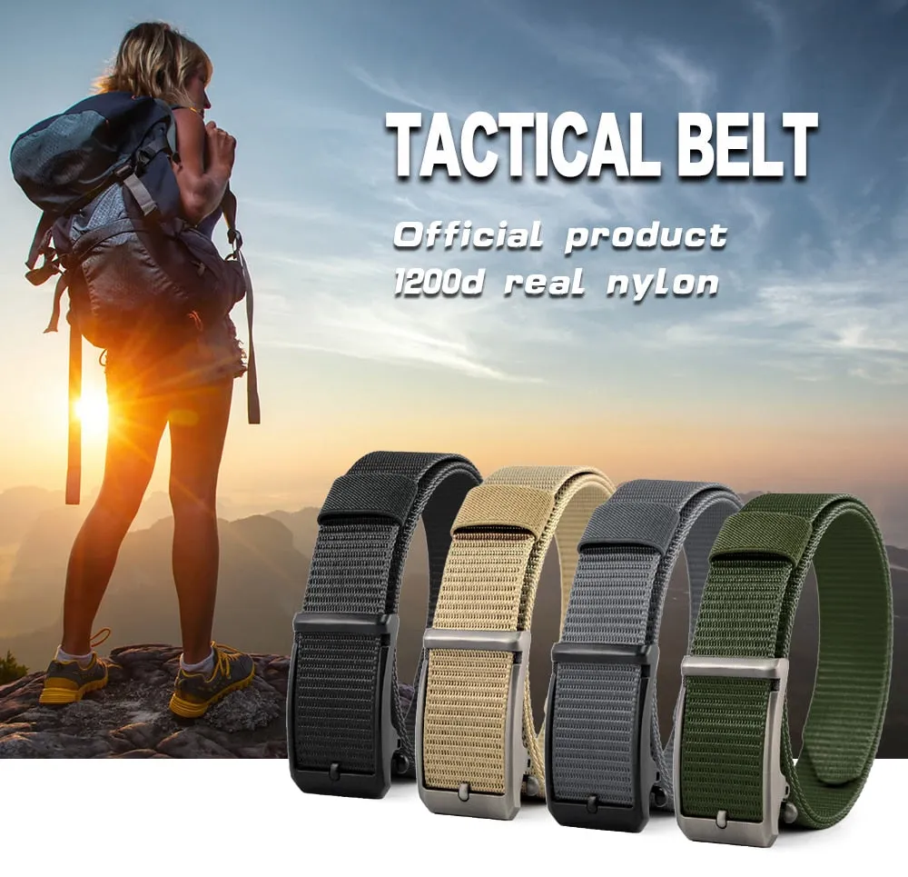 Automatic Buckle 1200D Canvas Cowboy Belt