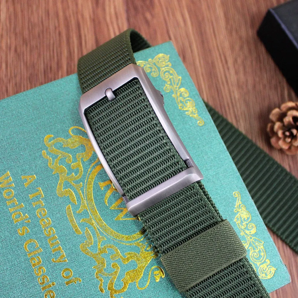 Automatic Buckle 1200D Canvas Cowboy Belt