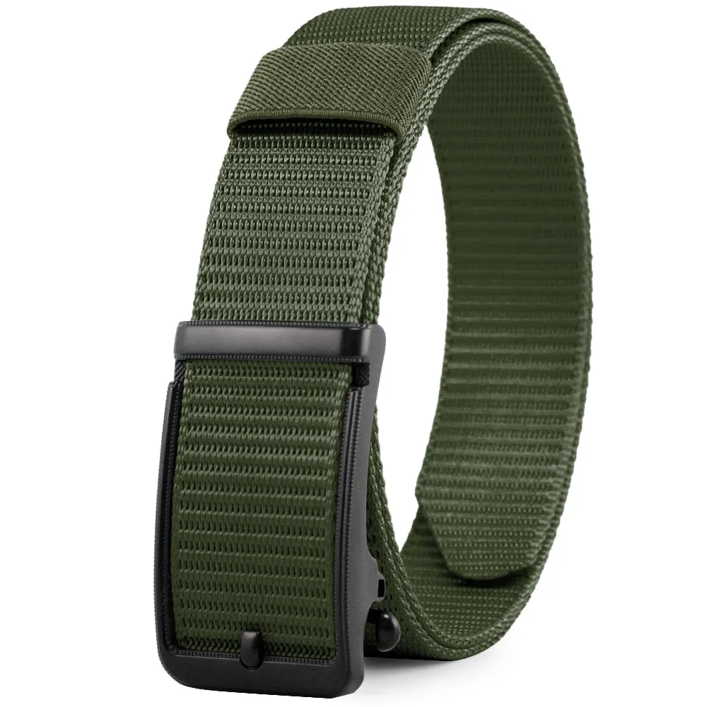 Automatic Buckle 1200D Canvas Cowboy Belt