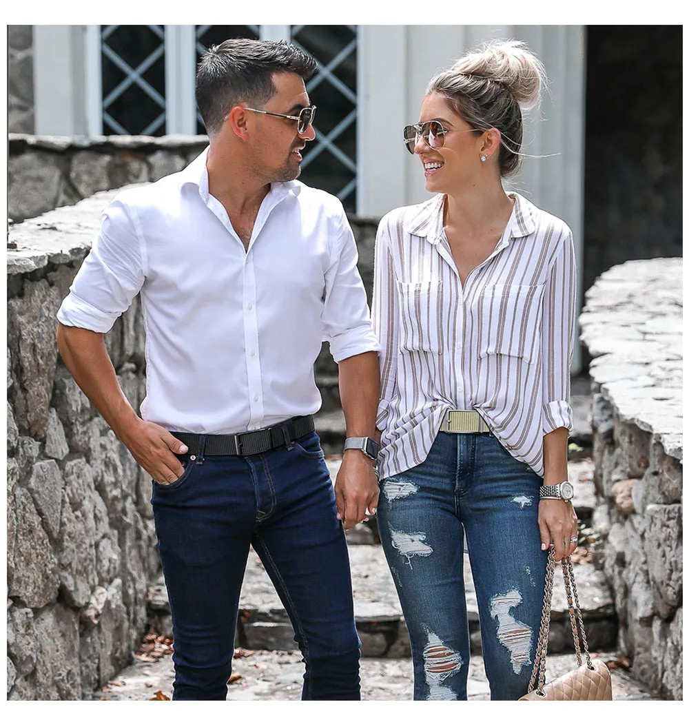 Automatic Buckle 1200D Canvas Cowboy Belt