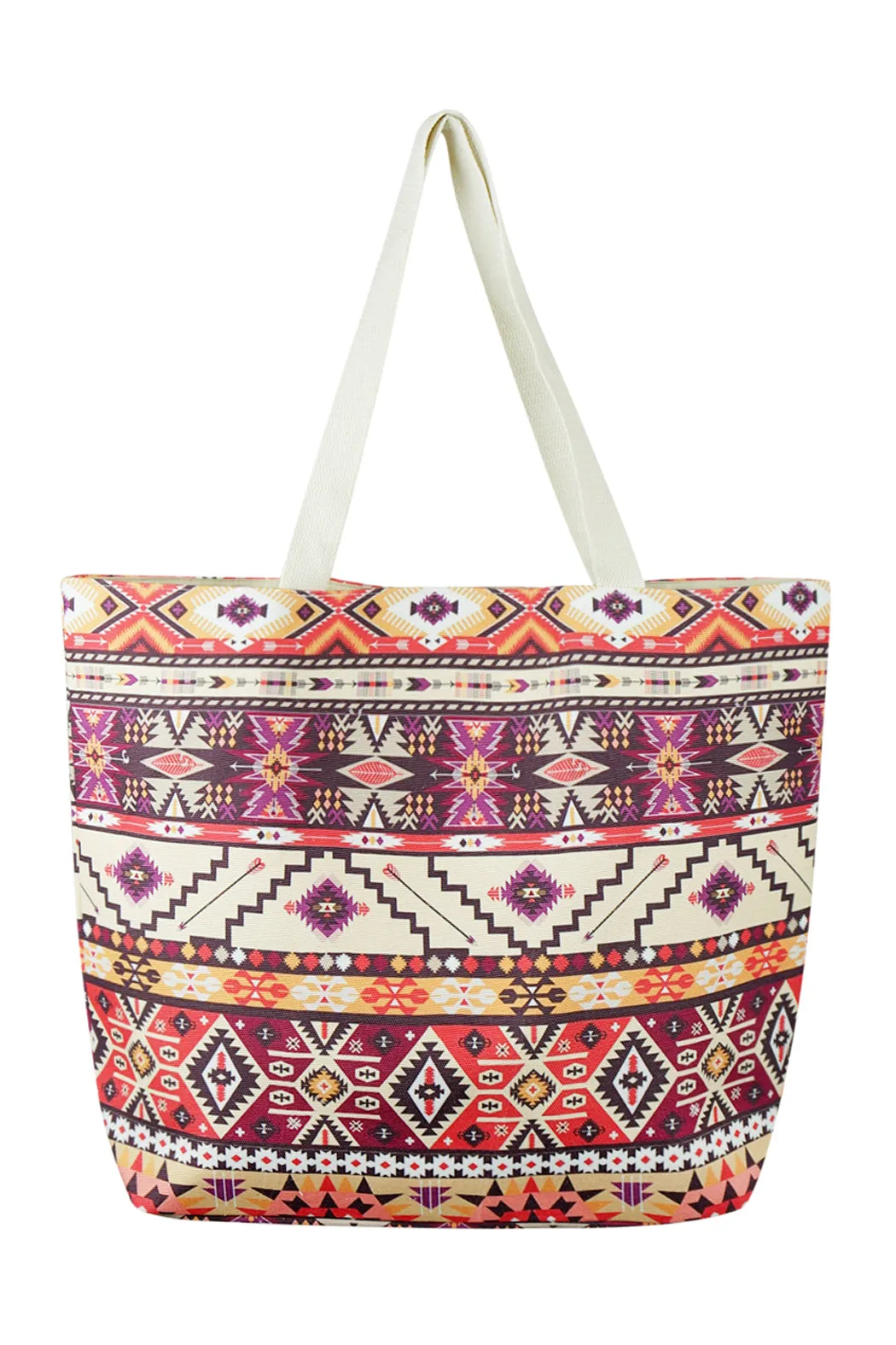 AZTEC PATTERN TOTE BAG