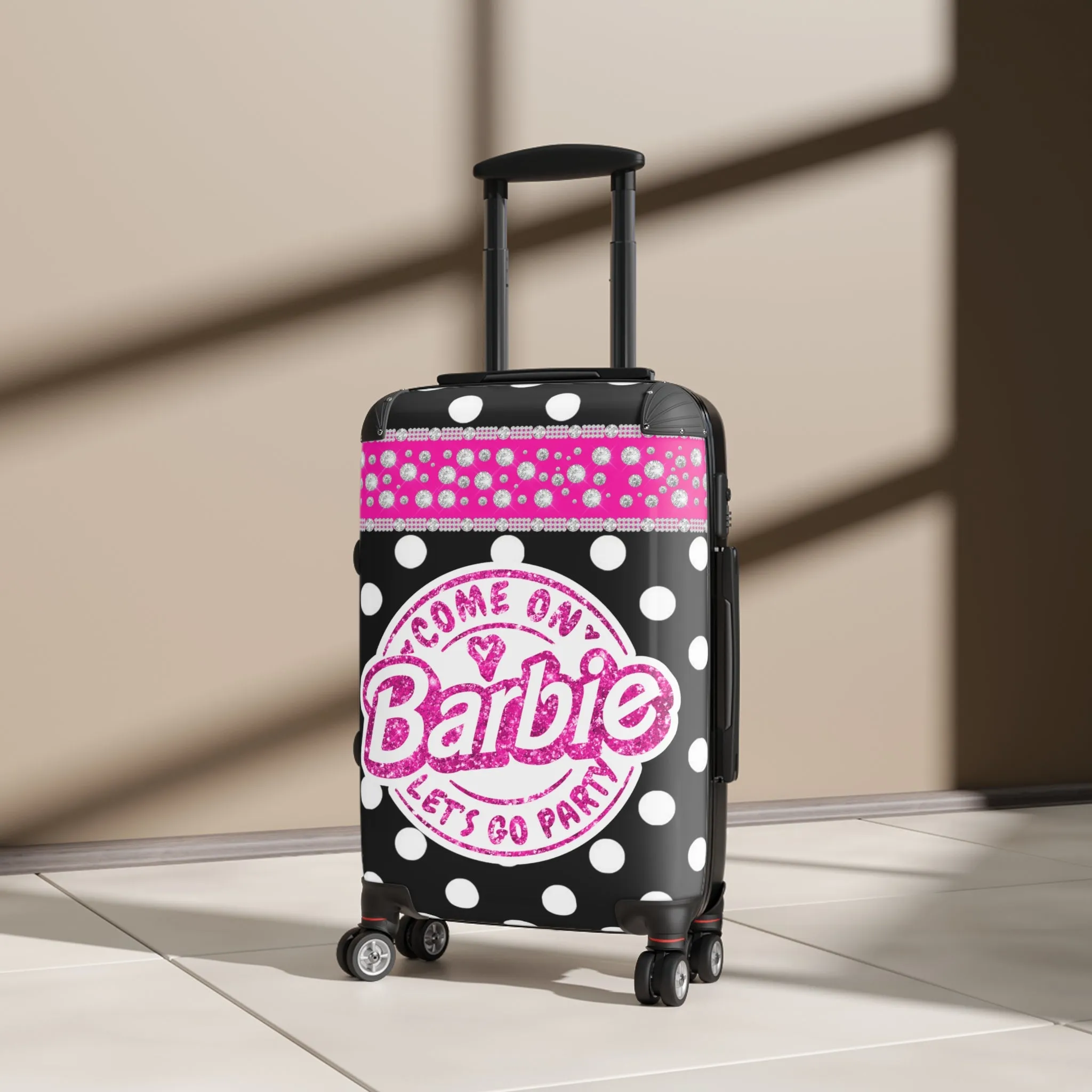 Barbie Luggage Black Bling