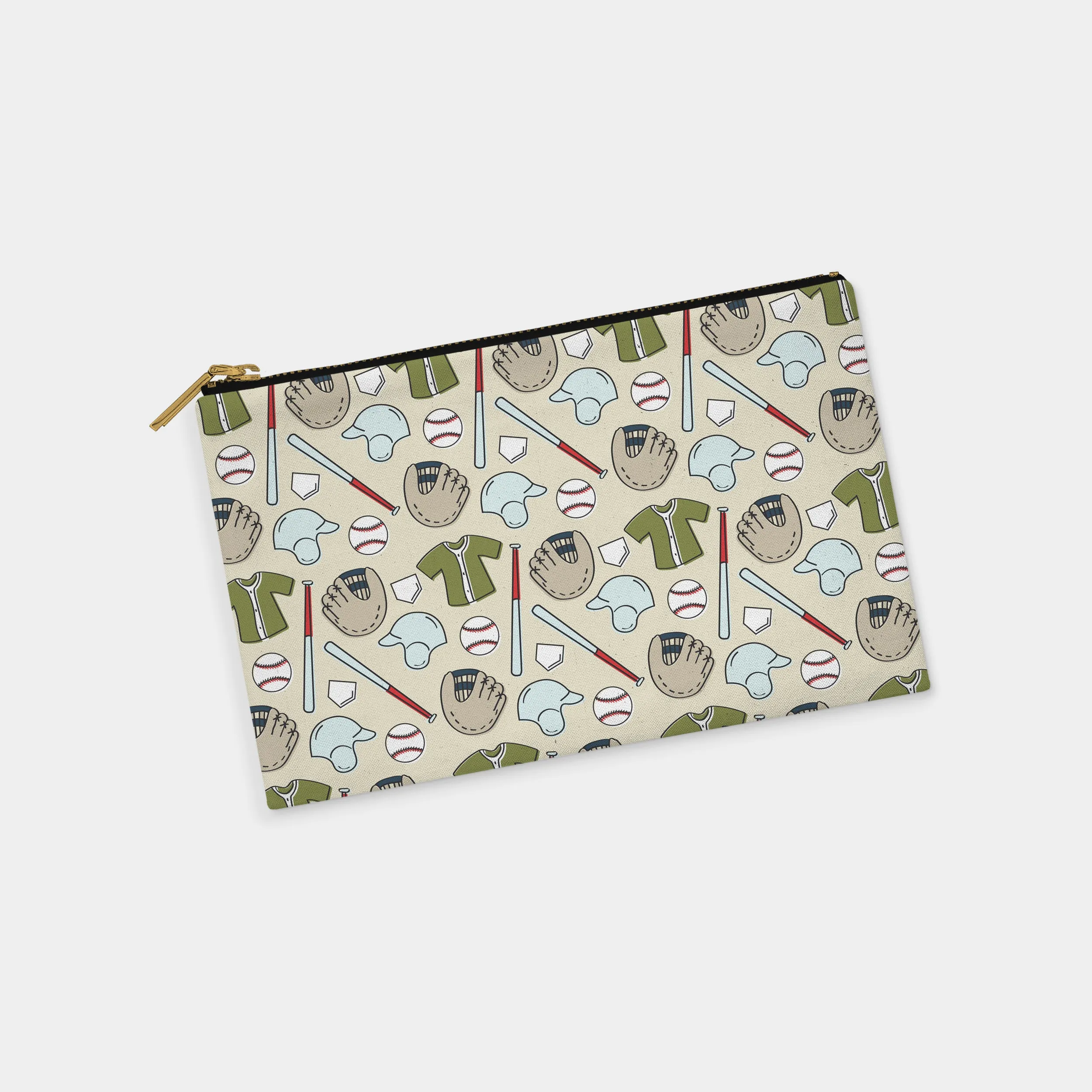 Baseball Personalized Zipper Pouch