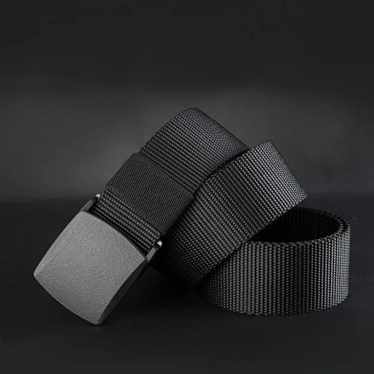 Belts Men High Quality Canvas Belt Casual belts fast dry Plastic Automatic Buckle 110-140cm