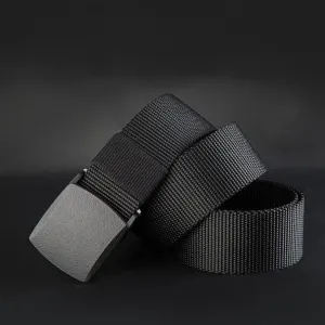 Belts Men High Quality Canvas Belt Casual belts fast dry Plastic Automatic Buckle 110-140cm