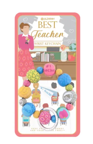 Best Teacher Wrist Keychain