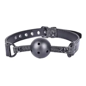 BLACK SPARKLE  BALL GAG