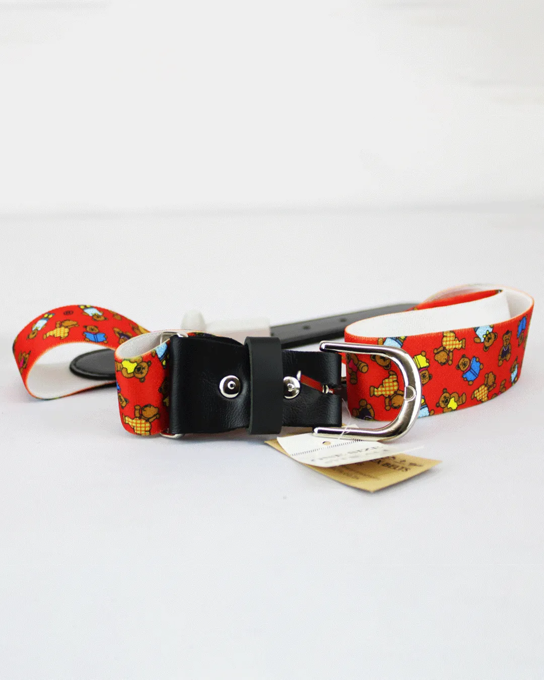 Bossini Red Teddie Bear Adjustable Stretch Belt