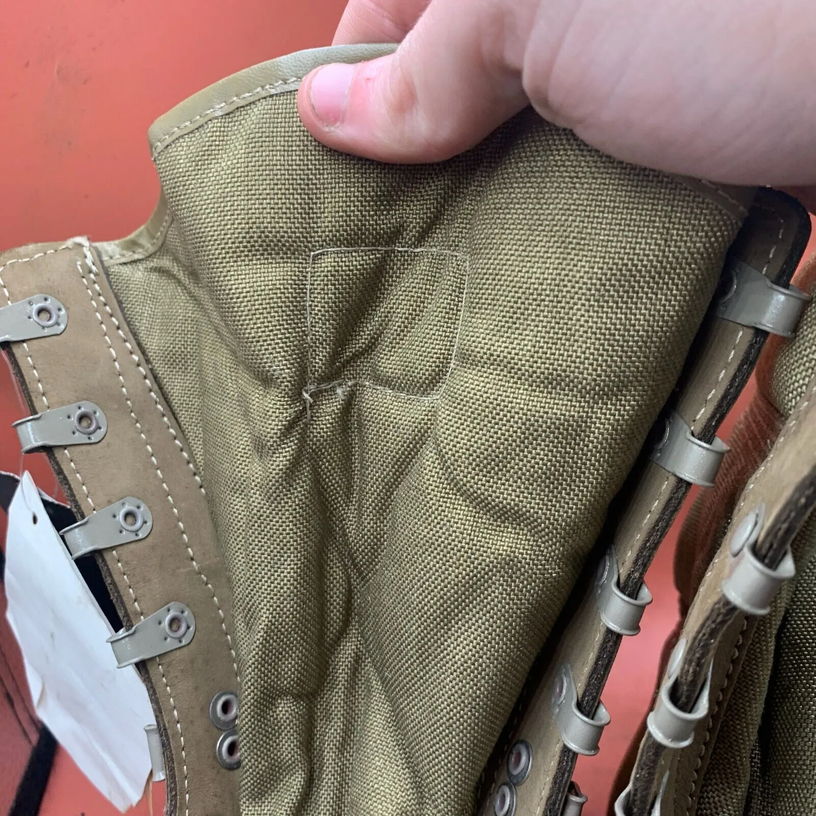 British Army Cordora Lightweight Combat Patrol Boots Desert Tan - 9L - NEW