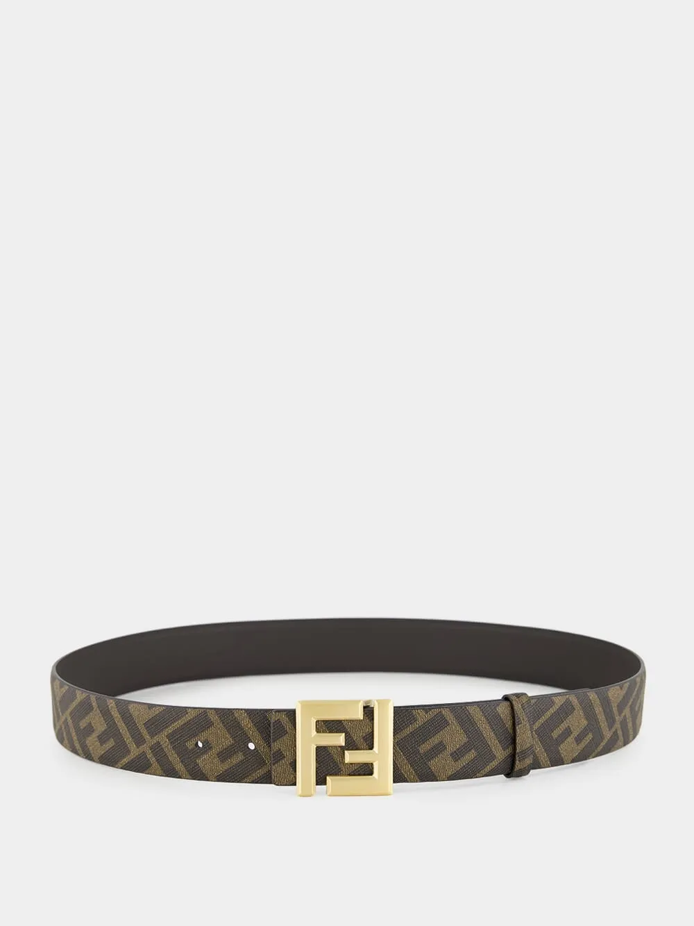 Brown FF Squared Reversible Belt