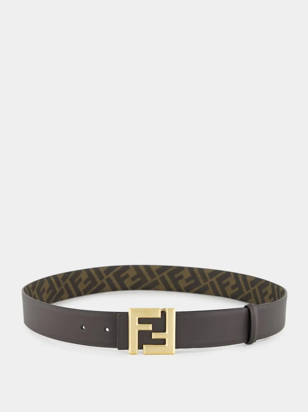 Brown FF Squared Reversible Belt