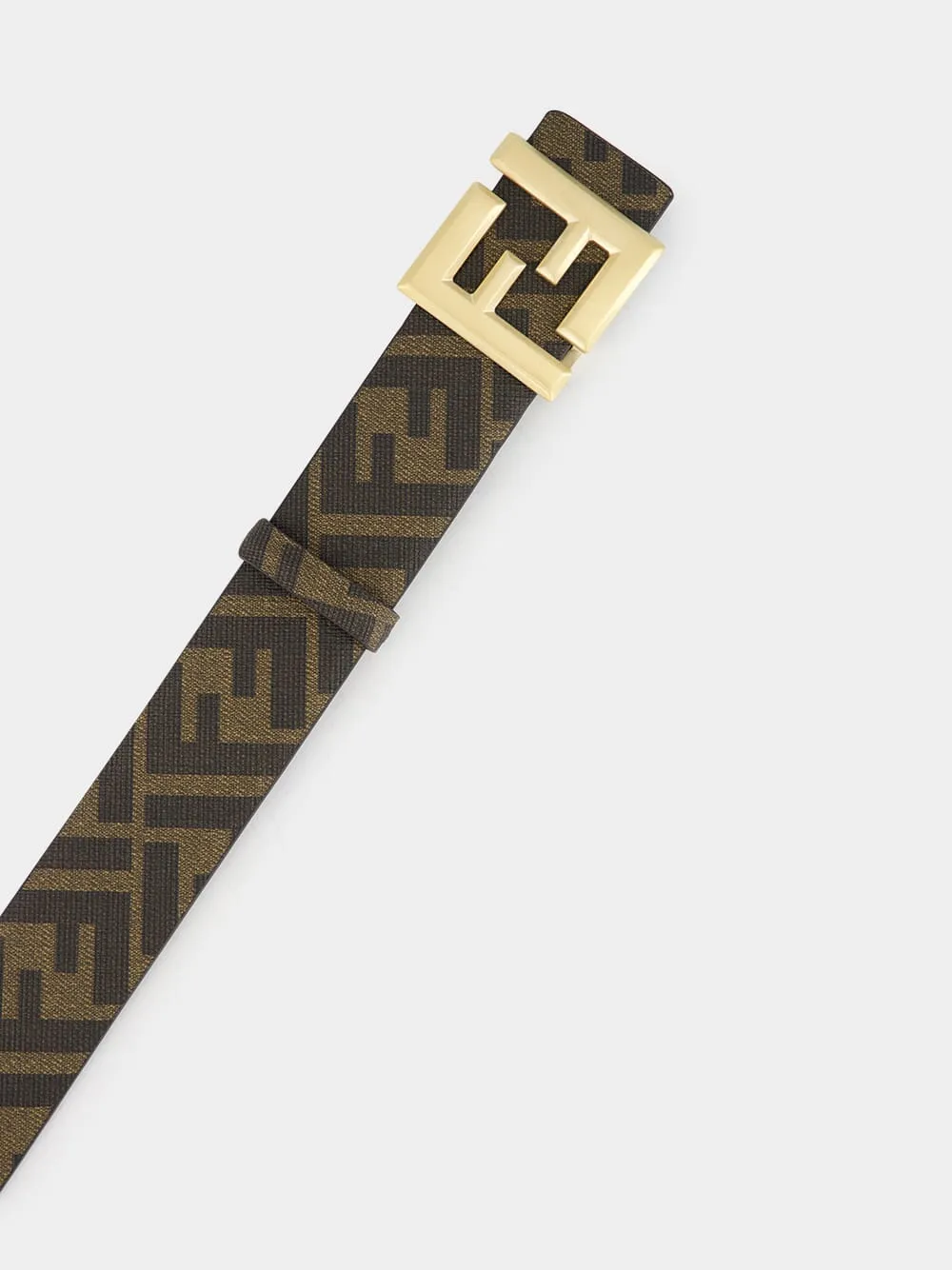Brown FF Squared Reversible Belt