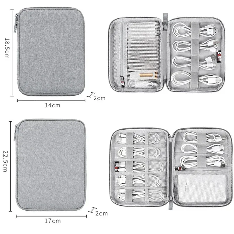 Cable Storage Bag Travel Mobile Hard Drive U Disk Organizer Package Earphone Charger Protable Storage Box Wire Case Pouch