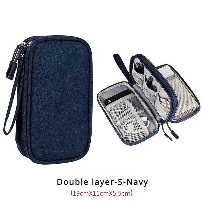 Cable Storage Bag Travel Mobile Hard Drive U Disk Organizer Package Earphone Charger Protable Storage Box Wire Case Pouch