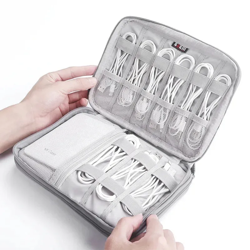 Cable Storage Bag Travel Mobile Hard Drive U Disk Organizer Package Earphone Charger Protable Storage Box Wire Case Pouch
