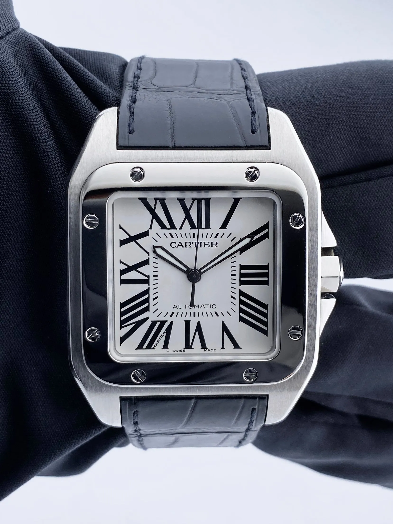 Cartier Santos-100 2656 Men's XL Watch Box & Papers