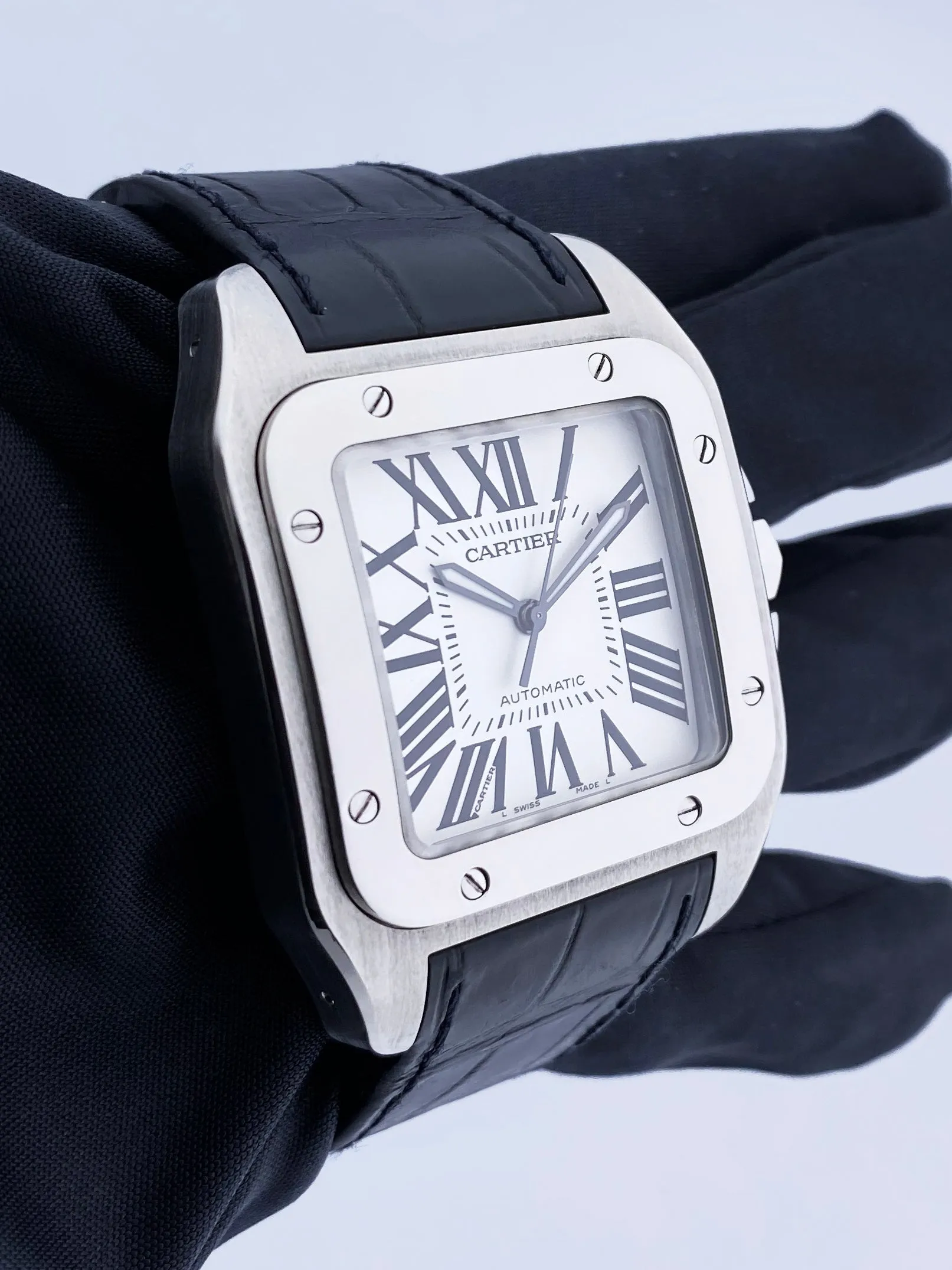 Cartier Santos-100 2656 Men's XL Watch Box & Papers