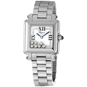 Chopard Happy Sport Square Ladies Watch 278349-3006WHT