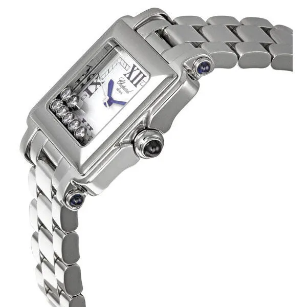 Chopard Happy Sport Square Ladies Watch 278349-3006WHT