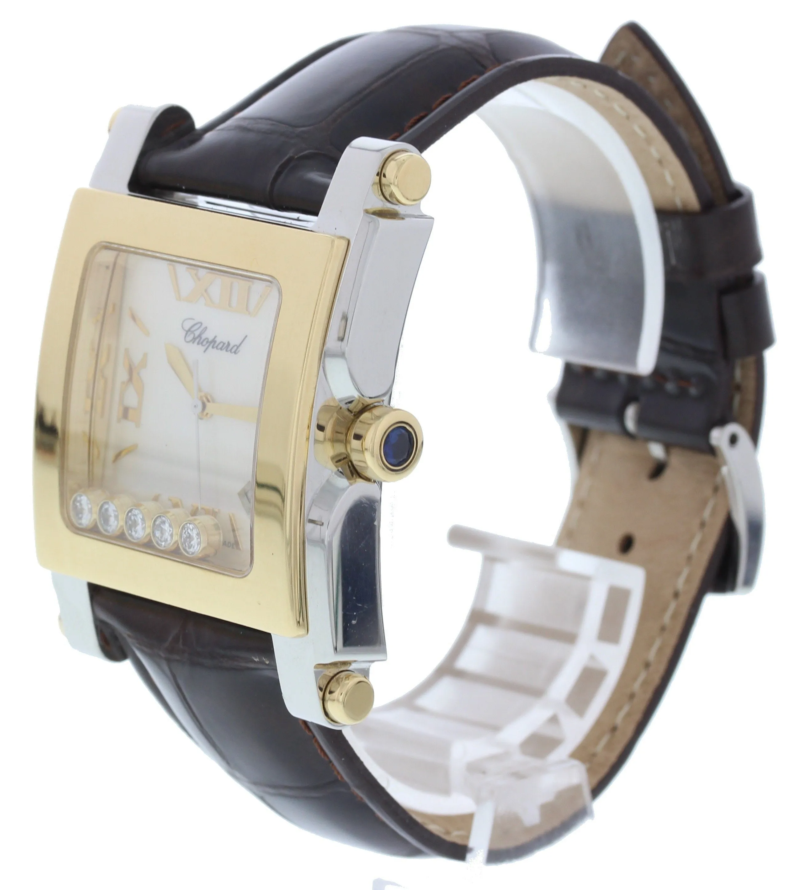 Chopard Happy Sport XL 18k/ SS Floating Diamonds 8447