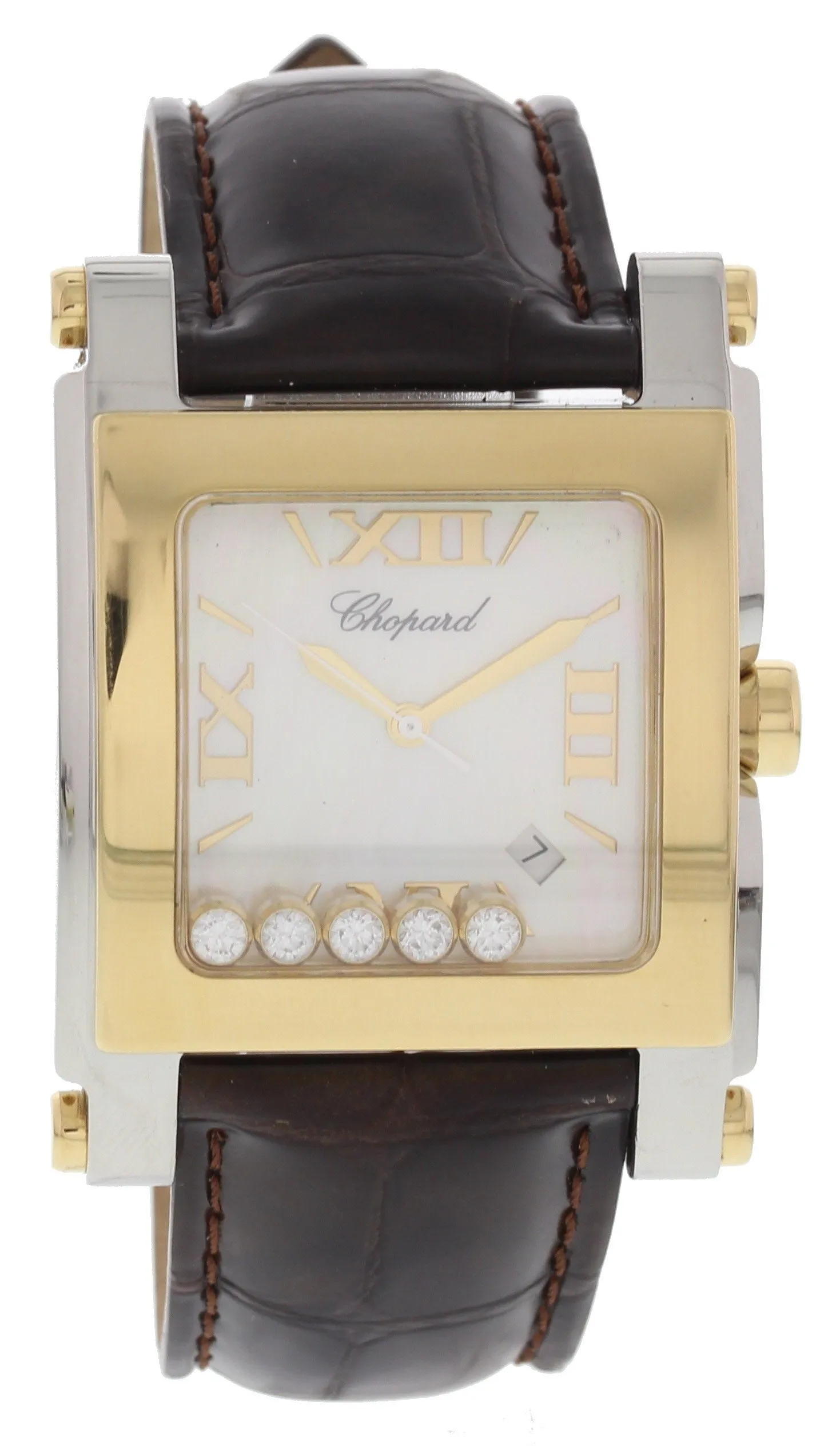 Chopard Happy Sport XL 18k/ SS Floating Diamonds 8447