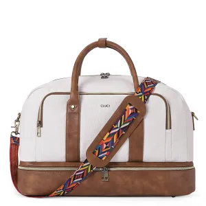 CLUCI Weekender Bags for Women Travel Carry on Bags Overnight Bag with Shoe Compartment
