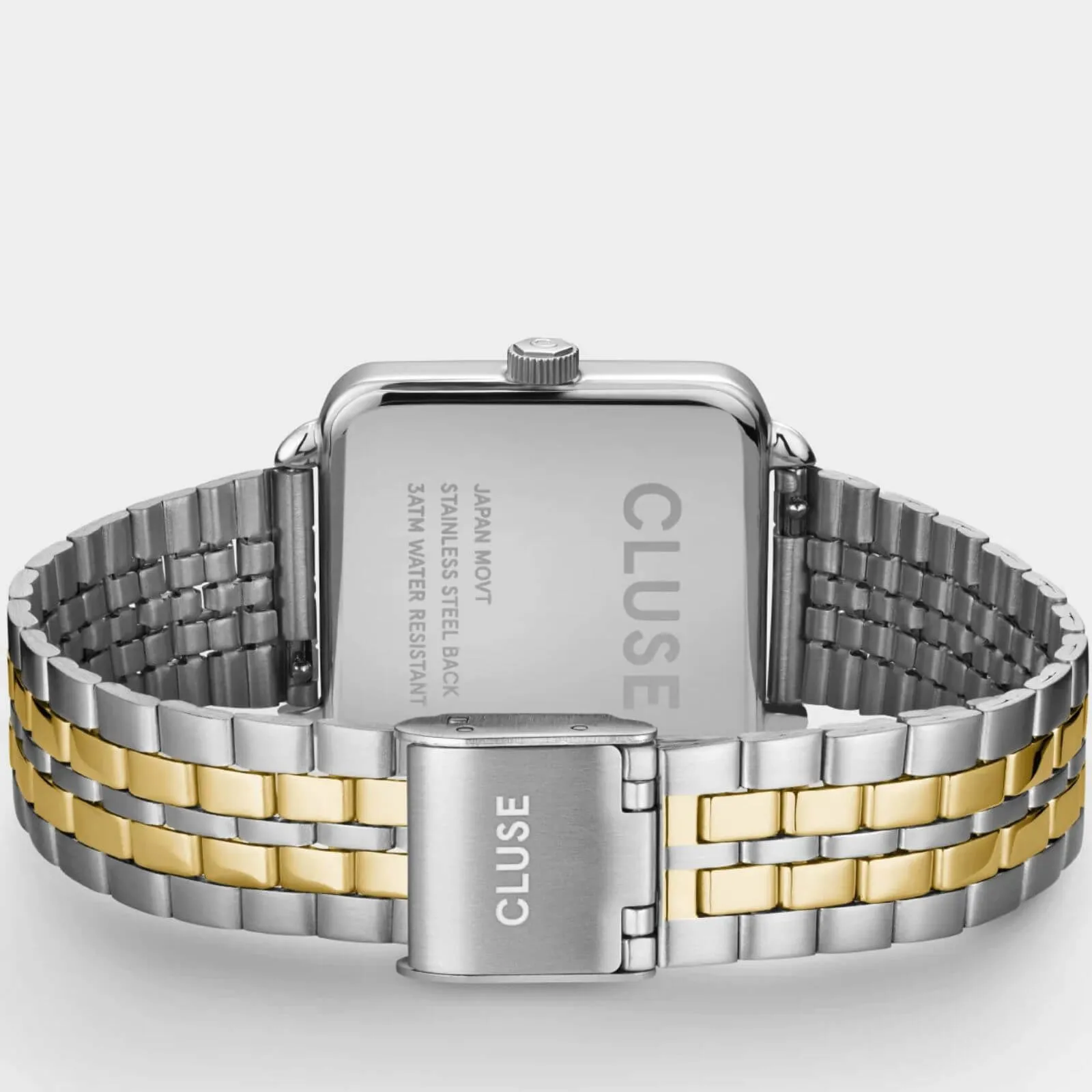 Cluse La Tetragone Two Tone Square Watch - Coconut