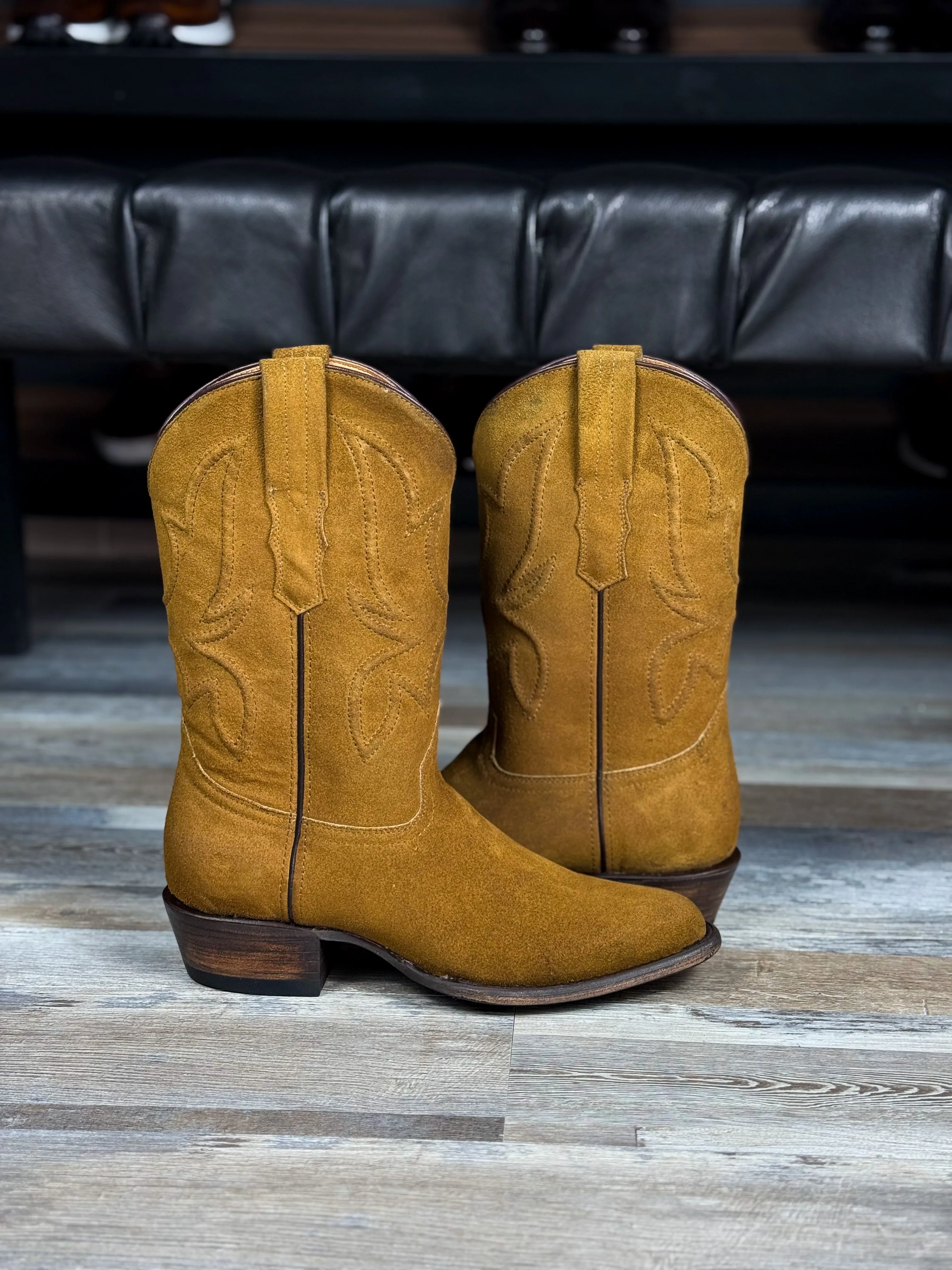 COWBOY BROWN GAMUZA BOOTS