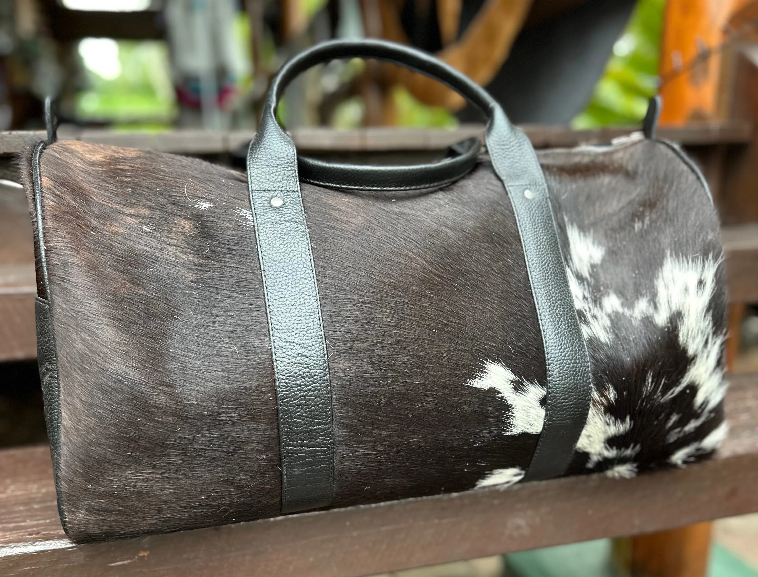 Cowhide Duffel Bag