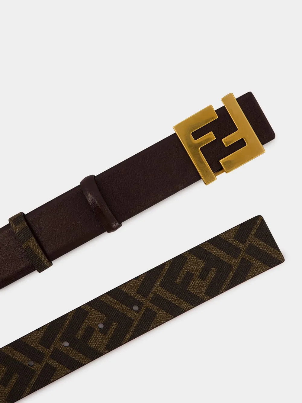 Dark Brown FF Squared Reversible Belt
