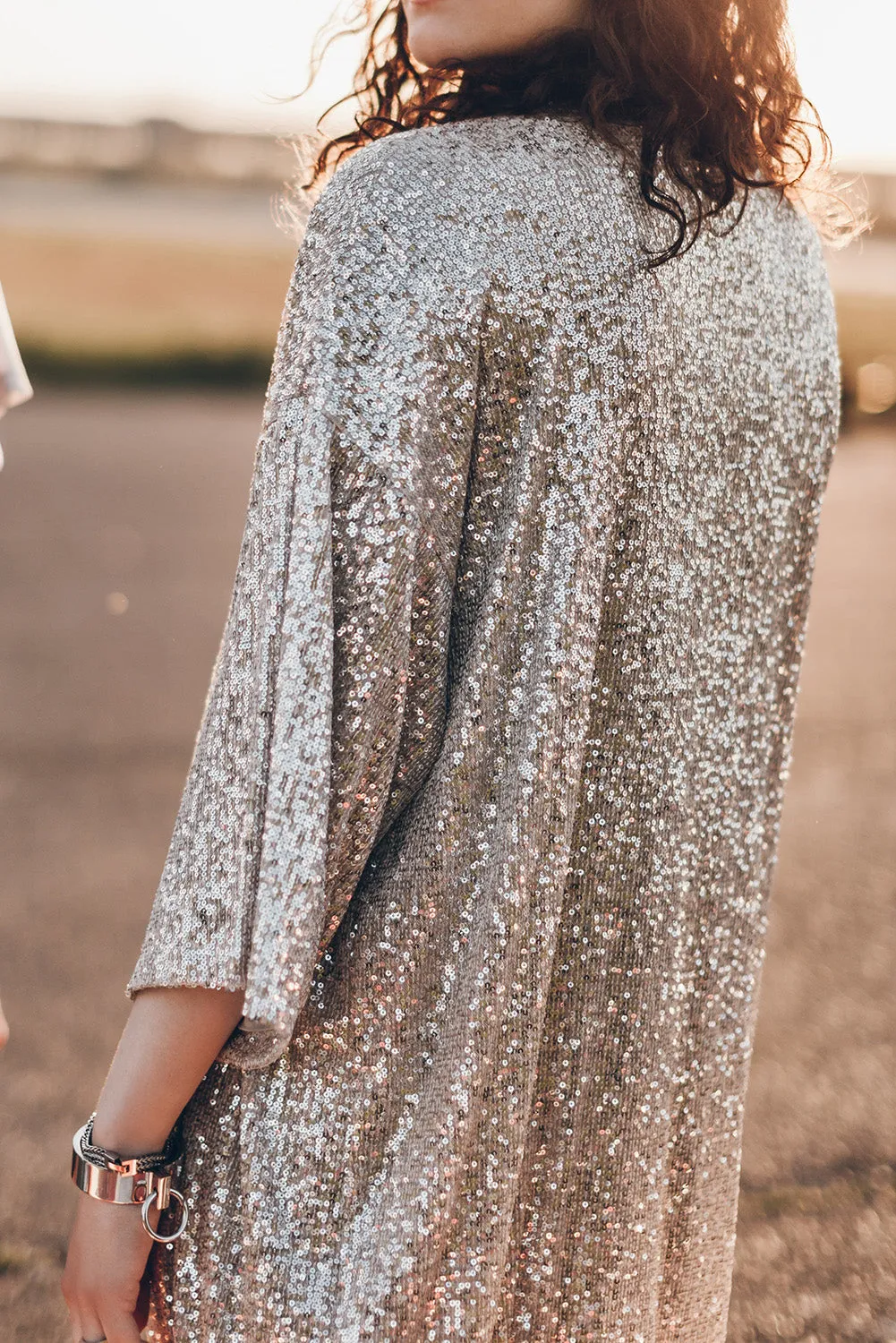 Desert Stardust Sequin Duster Kimono