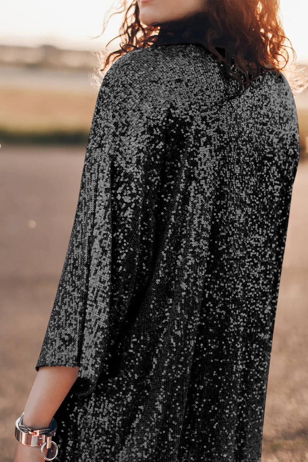 Desert Stardust Sequin Duster Kimono
