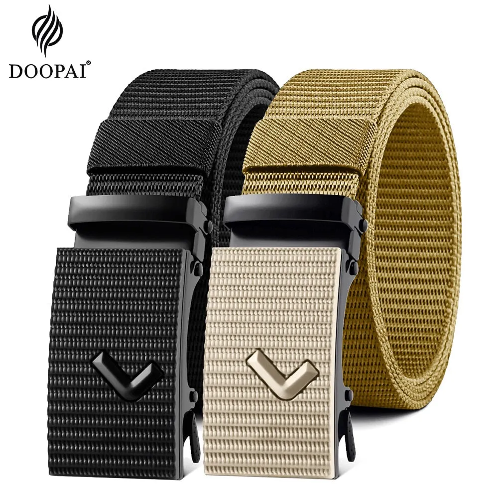 DOOPAI™Automatic Buckle Canvas Designer Belt