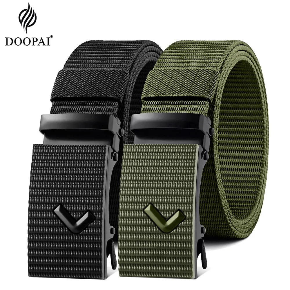 DOOPAI™Automatic Buckle Canvas Designer Belt