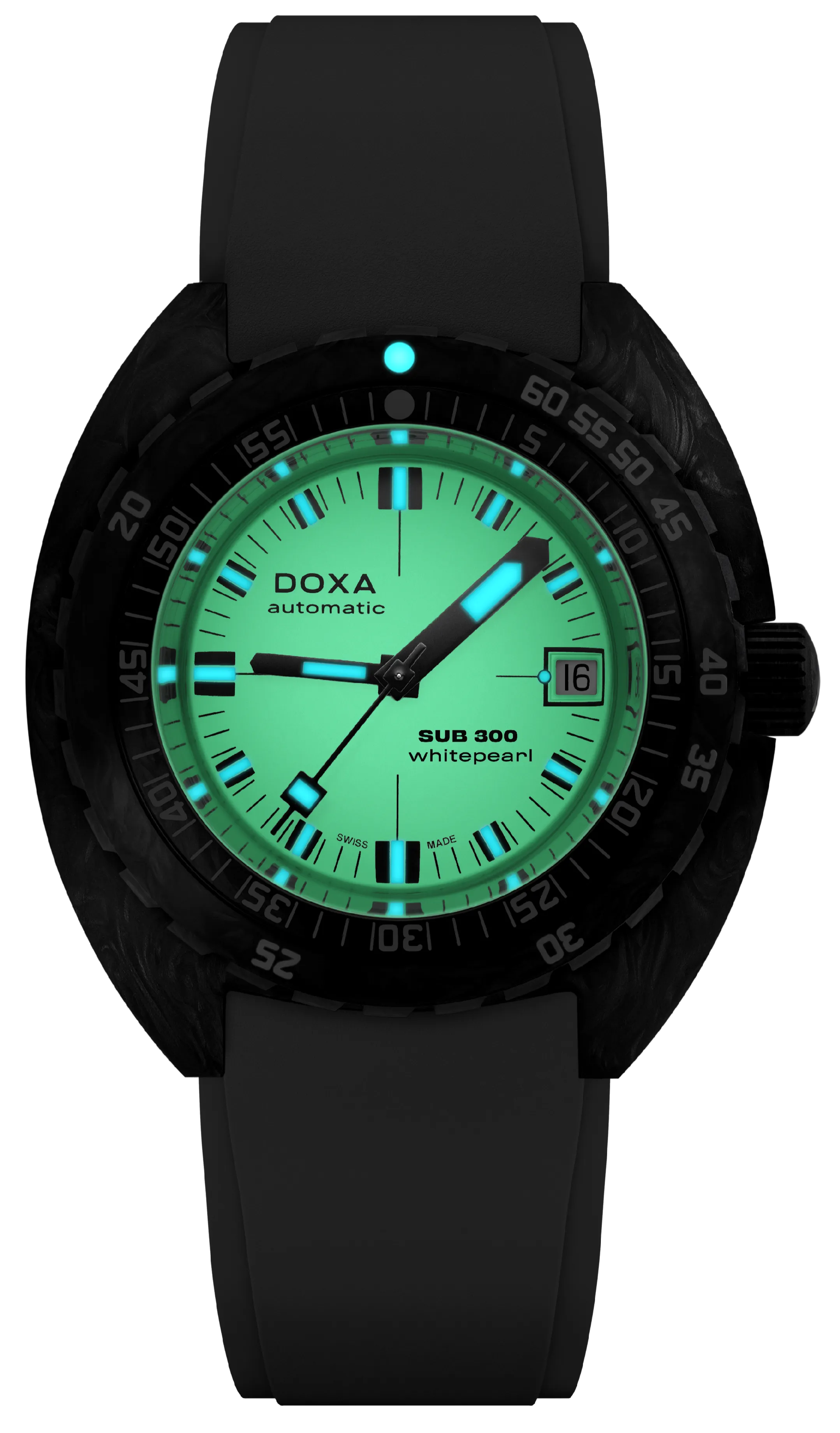 Doxa Sub 300 Carbon Whitepearl Watch