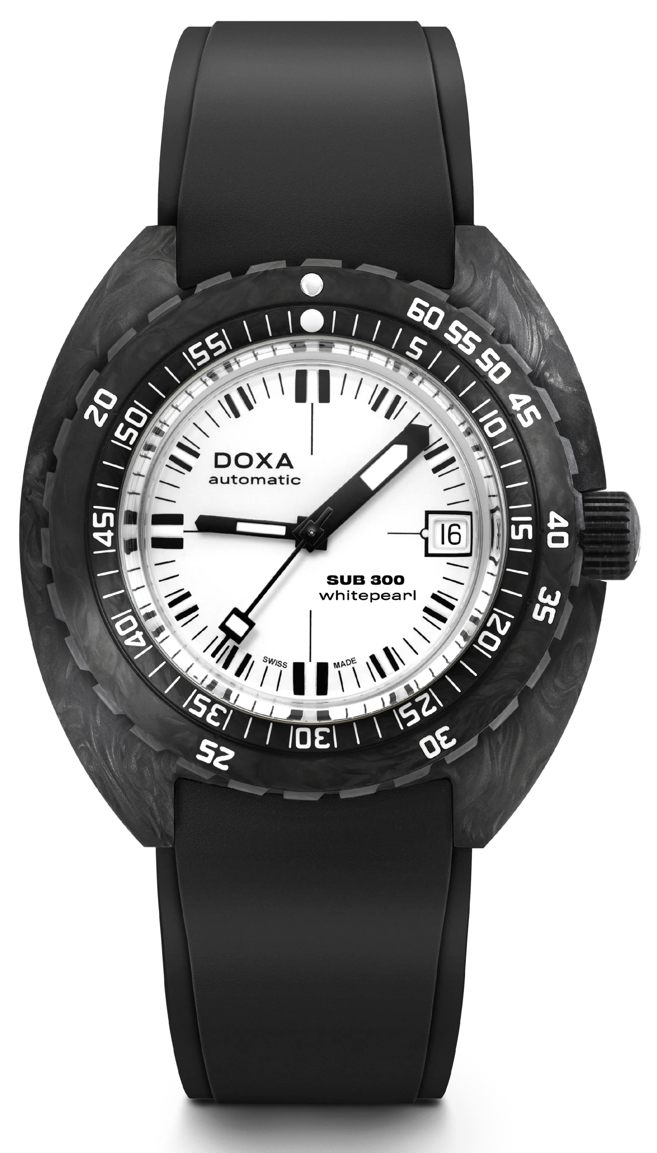 Doxa Sub 300 Carbon Whitepearl Watch