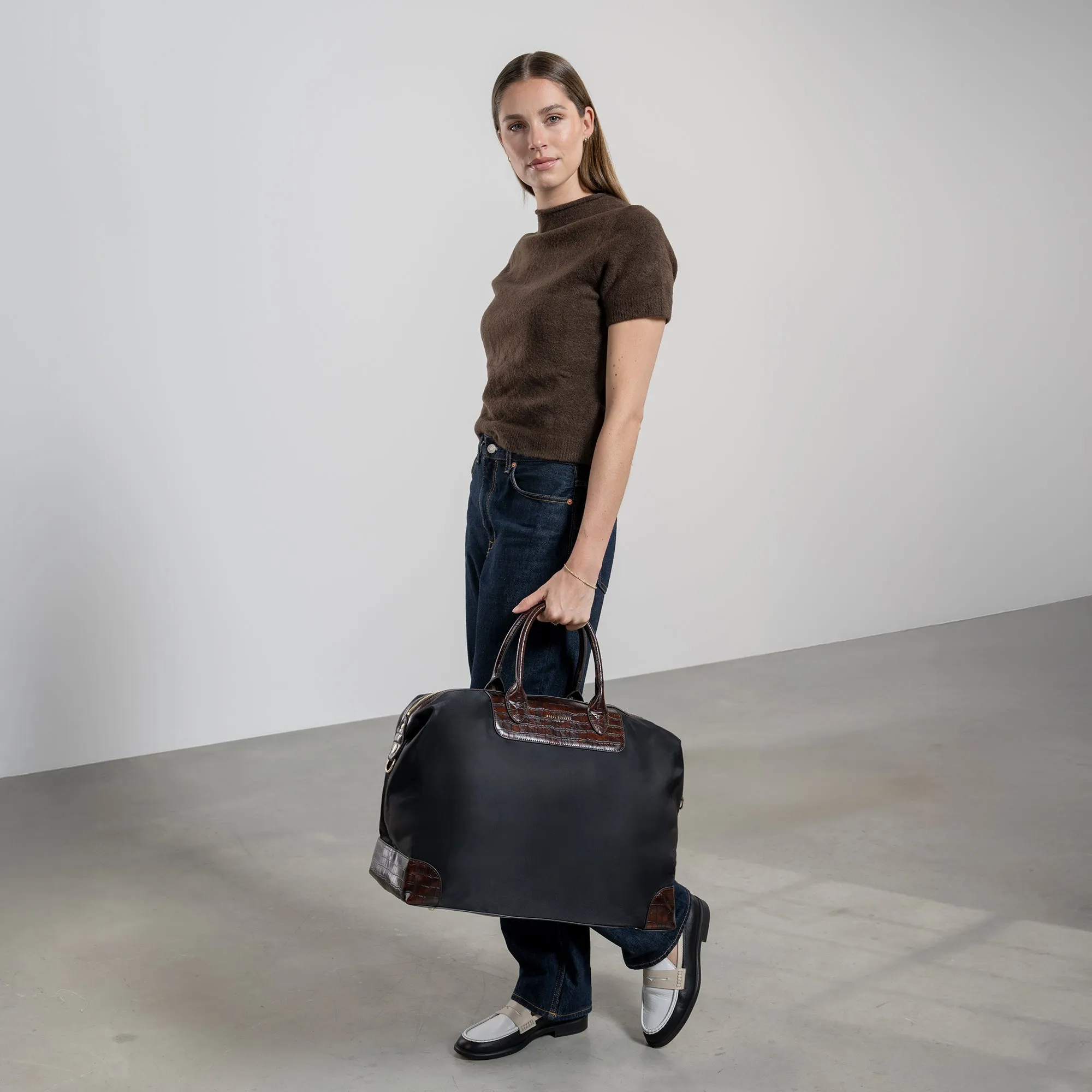 Du Louvre Celie black weekend bag small