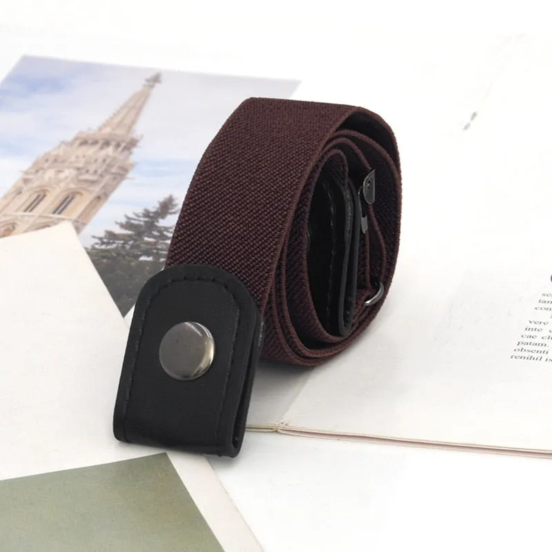 Elastic No Buckle Ladies Belt Invisible belt